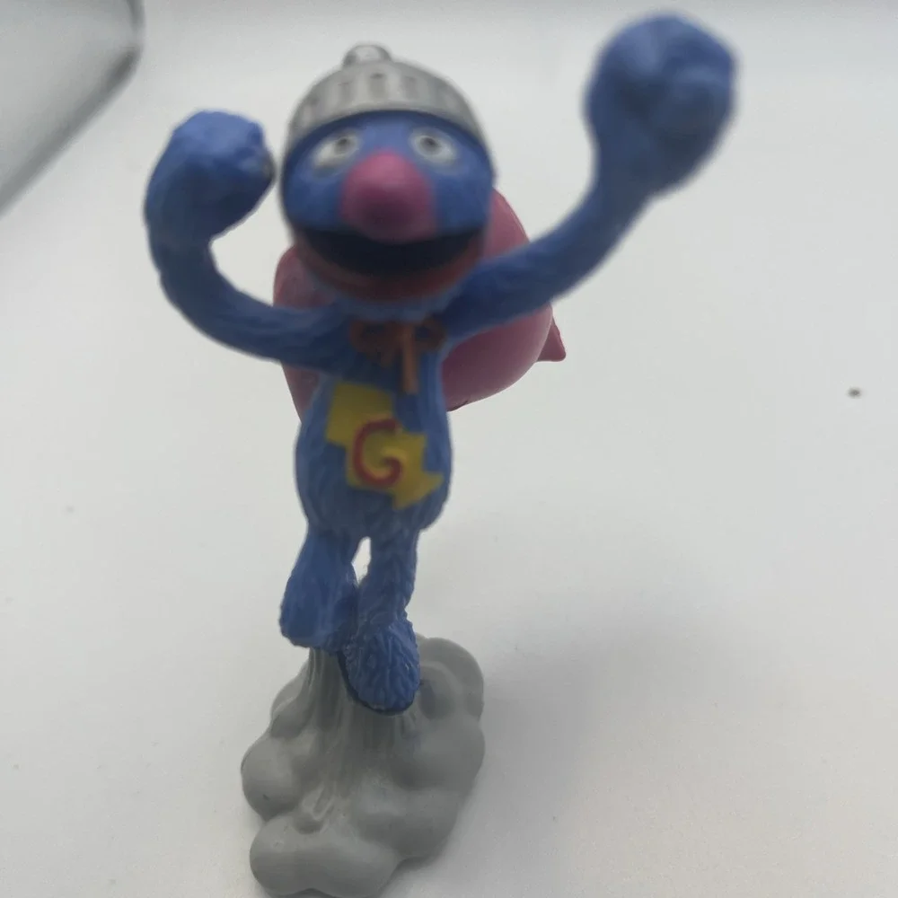 VTG Sesame Street Super Grover Action Figure PVC Jim Henson's Muppet's Applause - Picture 2 of 12